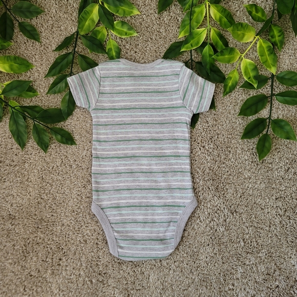 Baby Boy Striped Onesie (6-9 Months) - Picture 2 of 3